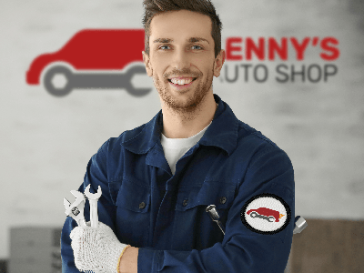 Custom decals and stickers for auto repair mechanic shop