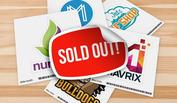 Upload your own logo sticker