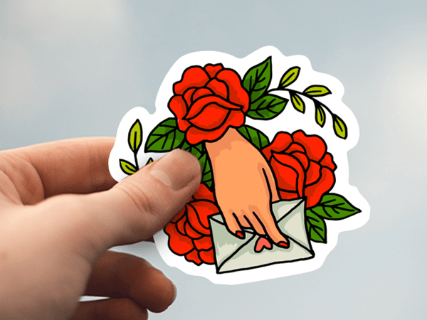 Rose Flower Hand