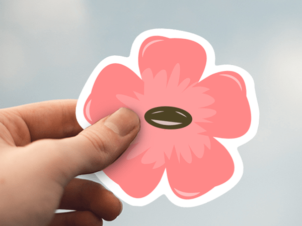 Graphic Pink Flower