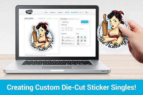 NEW - Create Custom Die-Cut Sticker Singles!