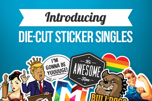Introducing Die-Cut Sticker Singles