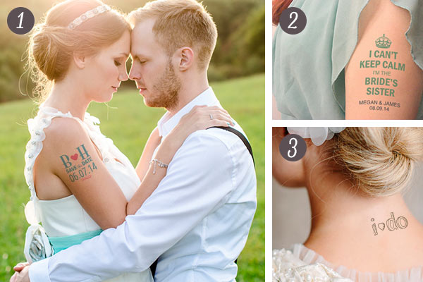 You can get personalised temporary tattoo wedding favours  Metro News