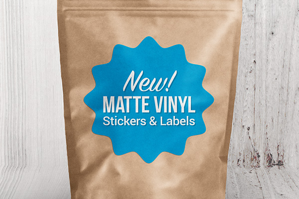 Top via beweeglijkheid NEW! Matte Vinyl Stickers and Labels