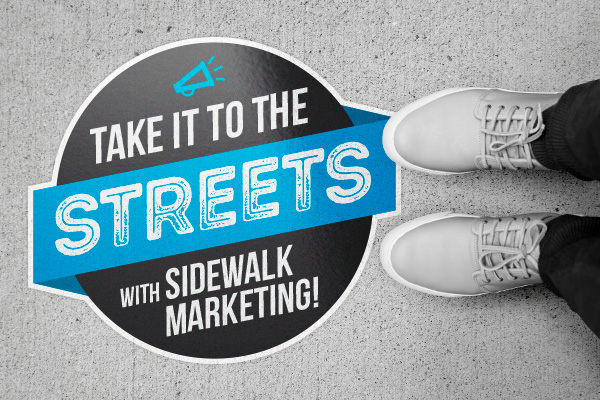 Sidewalk Marketing with Street Decals
