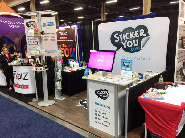 StickerYou Trade Show Booth at PPAI Expo 2017