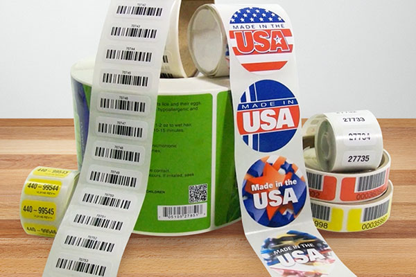 Serial label business stickers