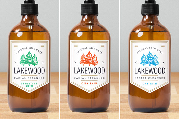 Custom labels with colors highlighting product type