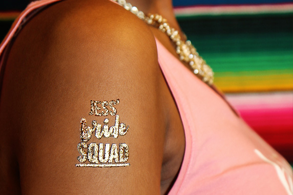 The Bride Squad custom temporary tattoo