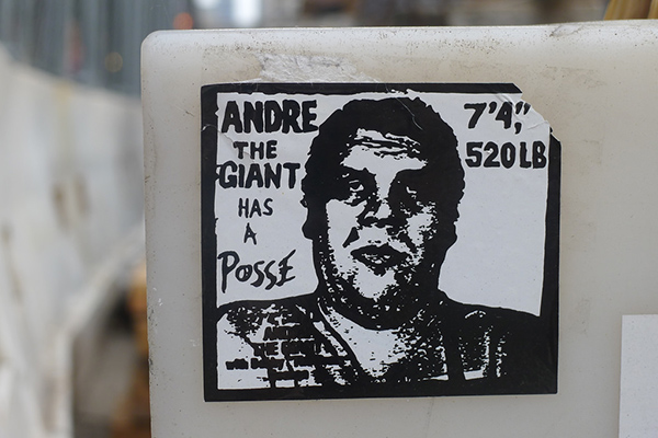 andre the giant has a posse sticker