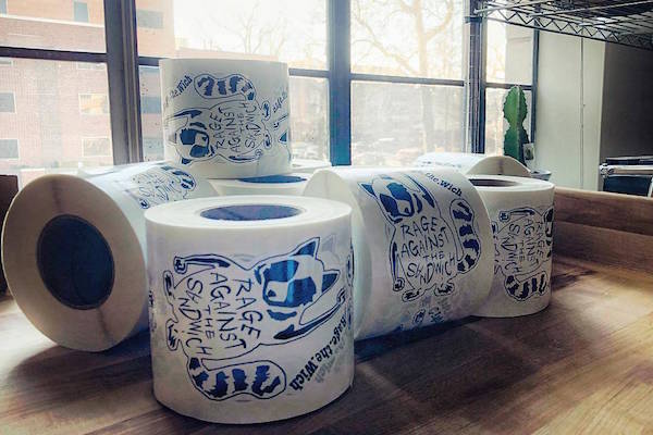 Custom trash panda roll labels