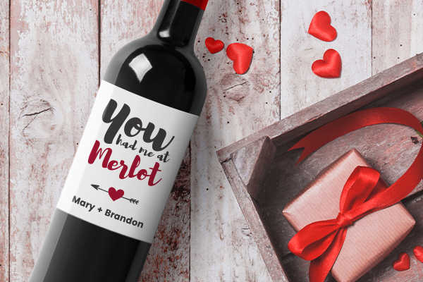 Have a wine night with your personalized wine bottle