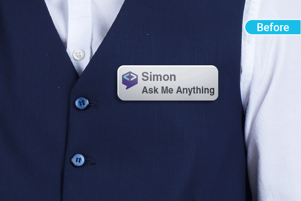 Use name badges to let customers know you're here to help