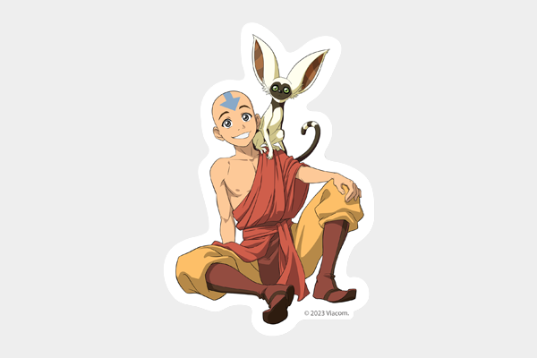 Avatar The Last Airbender Stickers Party Favors Bundle ~ 150 Avatar  Stickers for Kids Featuring Aang, Appa, Momo, Katara, Zuko, More