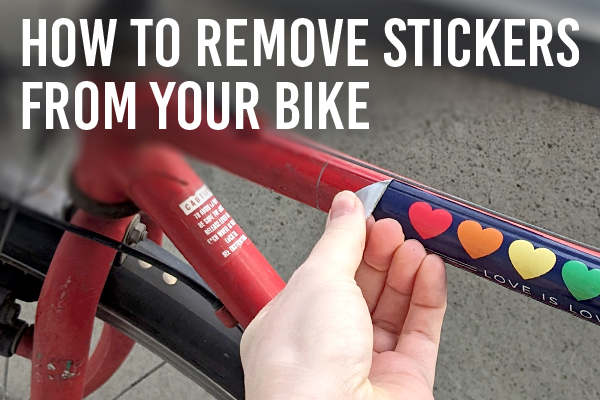 How to Remove Stickers From Your Bike