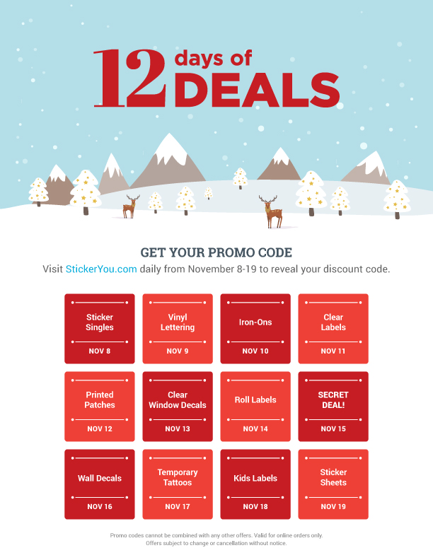 12 days od deals calendar