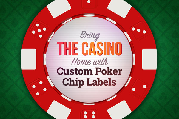 Casino chip labels