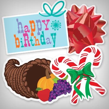 Custom Holiday Stickers