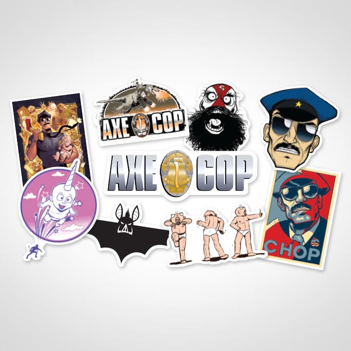 Axe Cop Stickers 