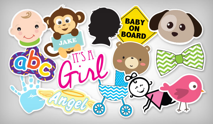 baby photo stickers