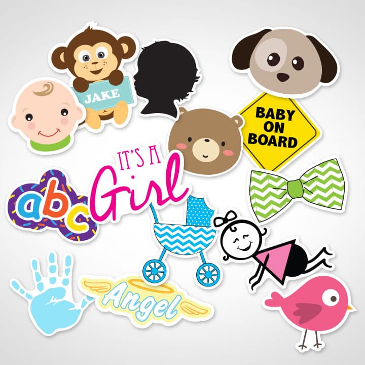 stimuleren tiran weigeren Custom Baby Stickers | Highest Quality Stickers