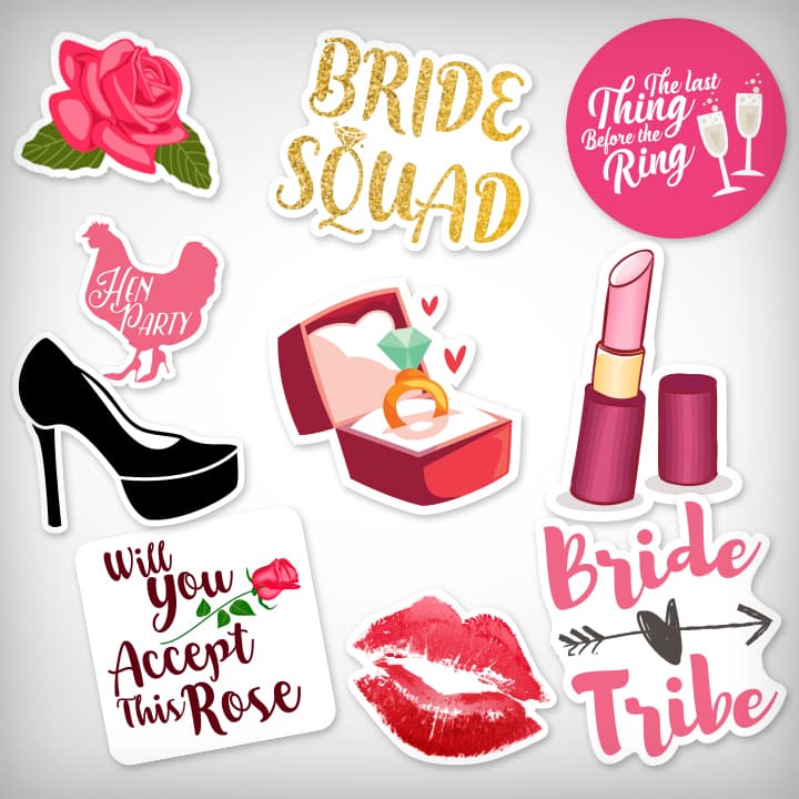 Custom Bachelorette Party Stickers | Canada