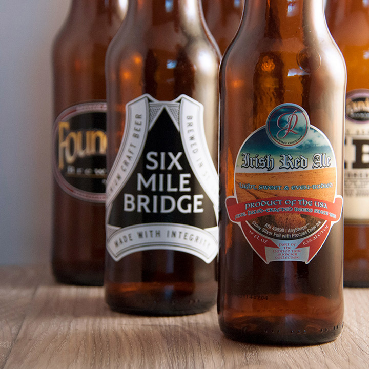 Personalised Custom Beer Bottle Vinyl Labels for home brew larger making 