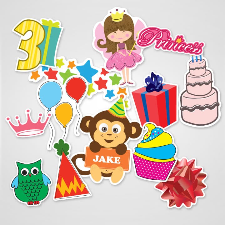 Birthday Decoration Stickers 