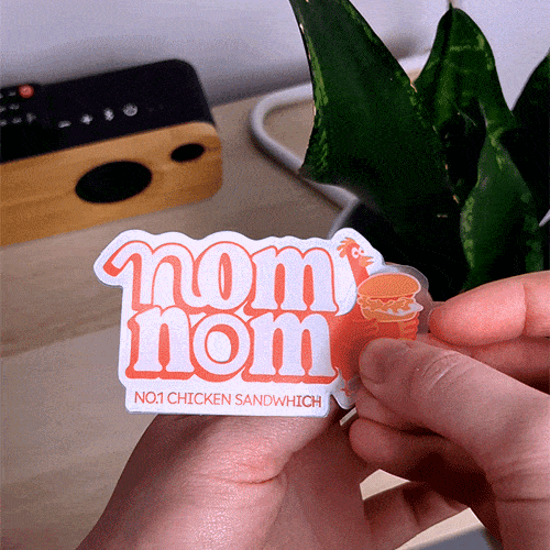 Clear Die-Cut Stickers