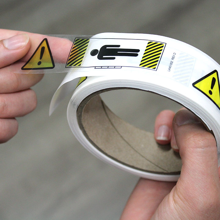 Clear Roll Labels
