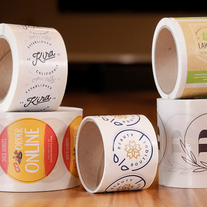 Assorted Eco Friendly Custom Roll Labels