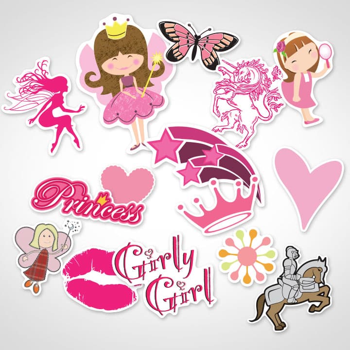 FAIRY Sticker In Pink 