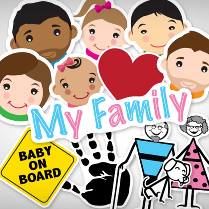 Family Stickers Custom Sticker Made to Order Sticker Personalized Sticker
