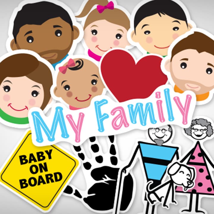 Custom Family Stickers | Create Stick Figures & Faces