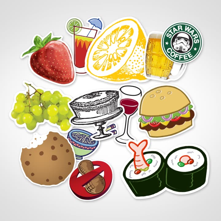 Custom Food Drink Stickers Highest Quality Stickeryou