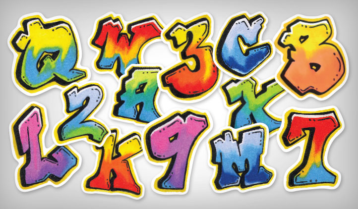 Custom Graffiti Letter Stickers Quality Stickers Stickeryou