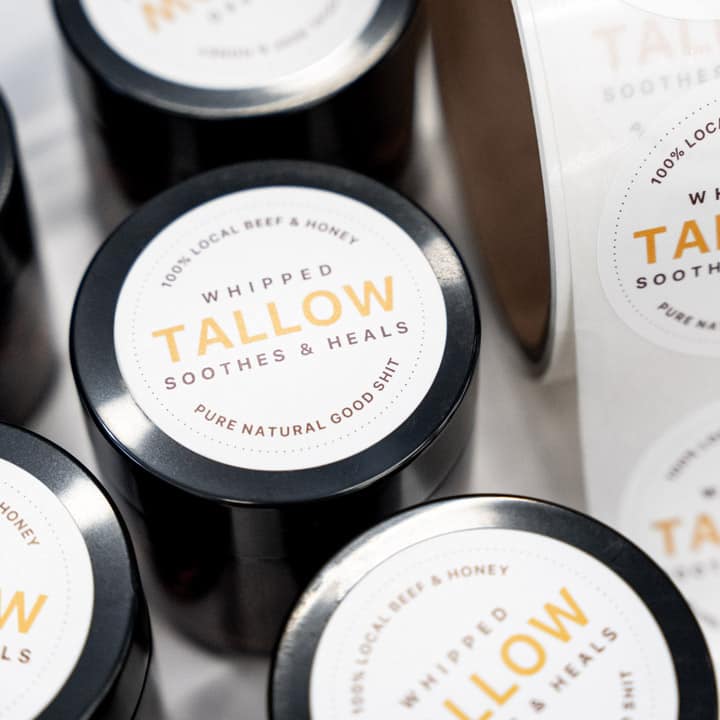 Premium Look - Matte roll labels for cosmetics 