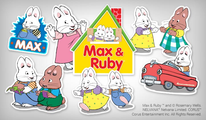 Max and Ruby stickers are at StickerYou! 