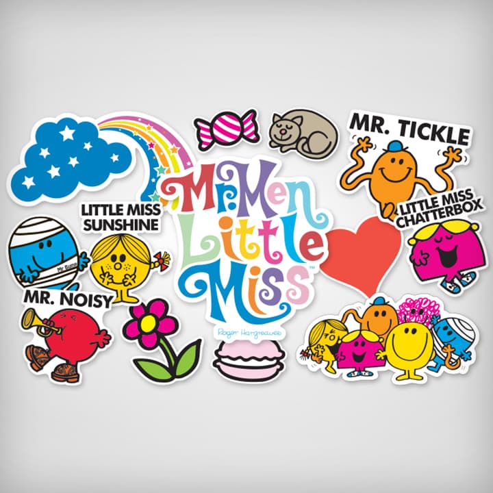 Birthday Party Style 1 Little Miss Stickers Favours Mr Men Stickers x 5 