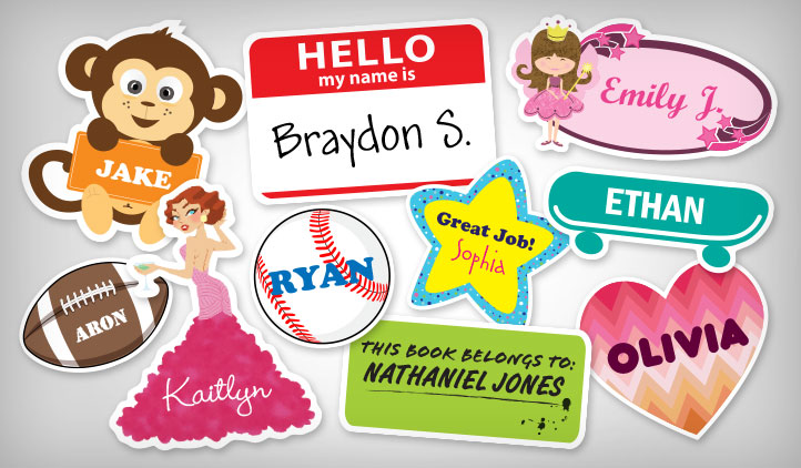 Name Stickers | StickerYou Products 