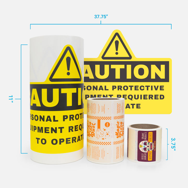 Clear Roll Labels