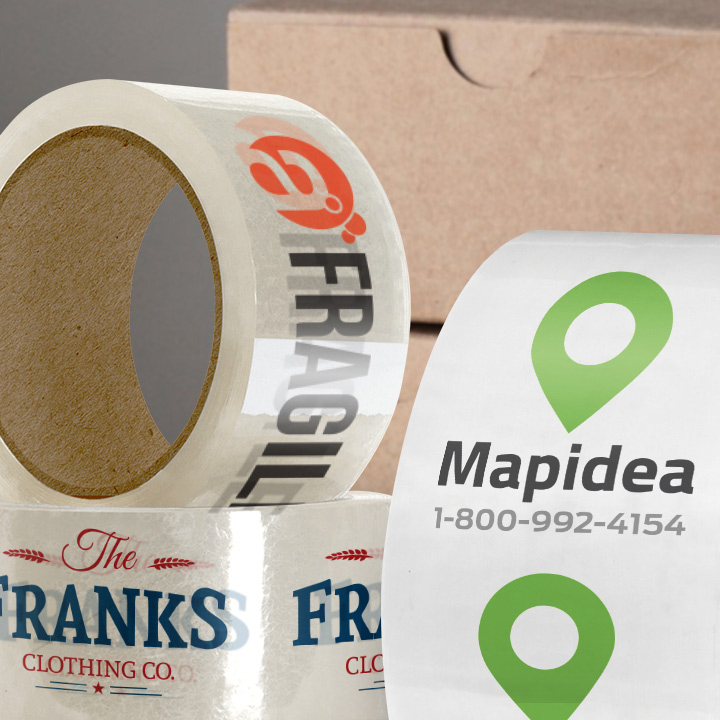 Custom Packing Tape - Water-Activated Shipping Tape