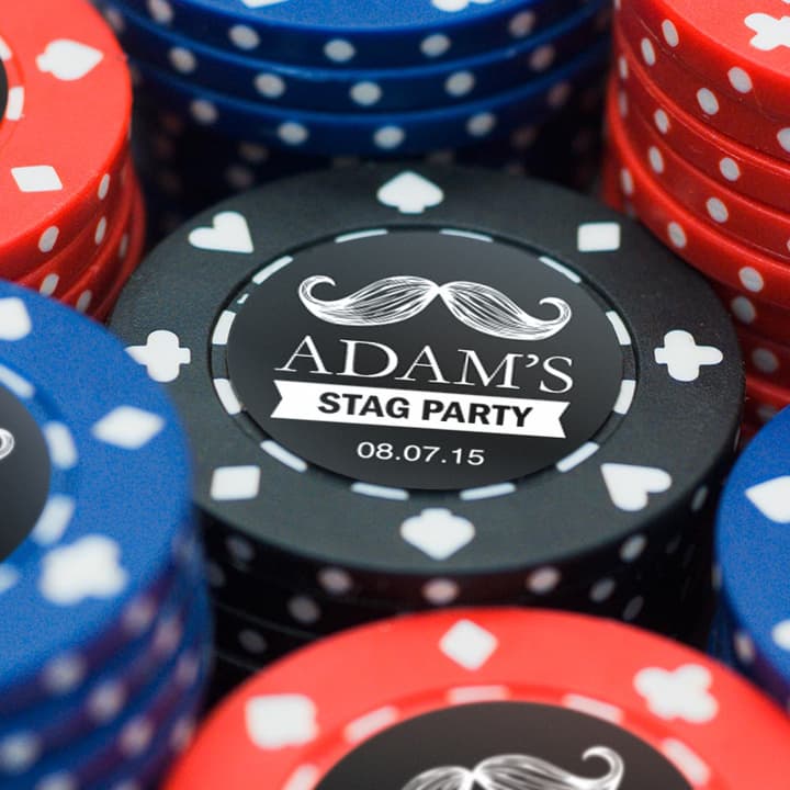 Custom Poker Chip Stickers Durable & Easy To Apply