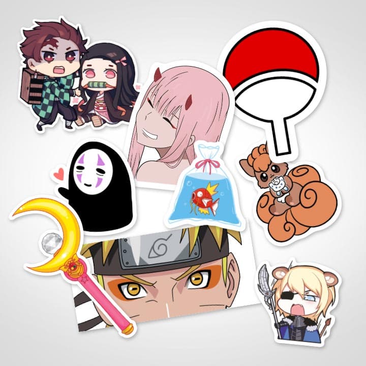 Custom Anime  Stickers  Top Quality StickerYou