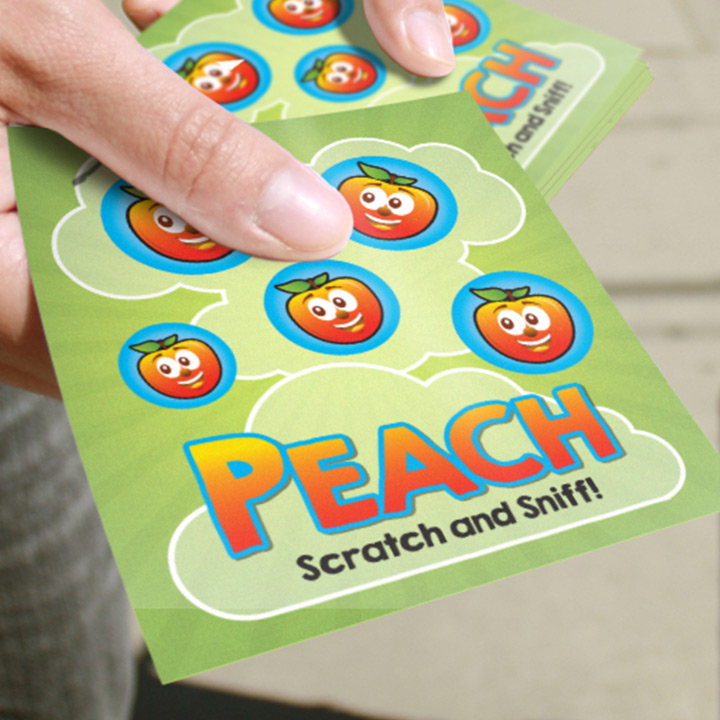 Custom scratch and sniff stickers