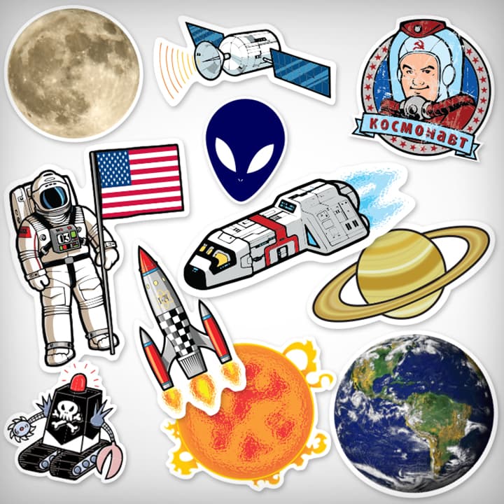 Space & Scifi Stickers 