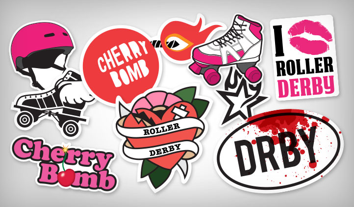 Custom Roller Derby Stickers Quality Stickers Stickeryou 