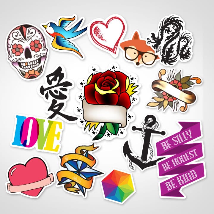 Raadplegen Echt niet Vooruitzicht Custom Tattoo Art Stickers | Top Quality Stickers | StickerYou