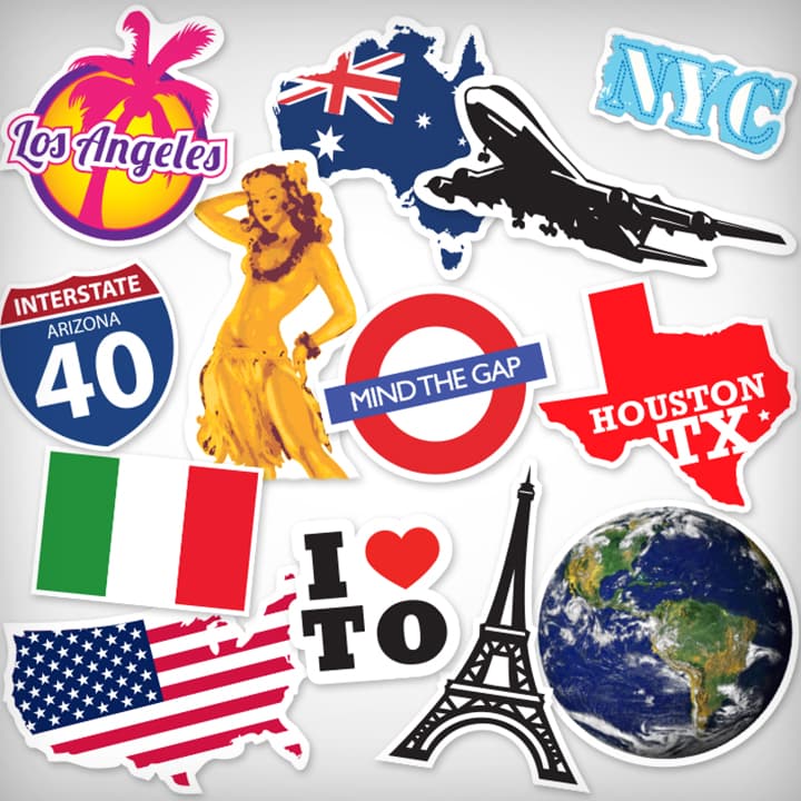 Travel Stickers 