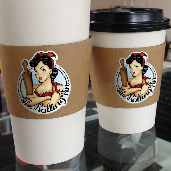 Personalized 2-color Printed Starbucks Custom Waterproof Sticker Decal